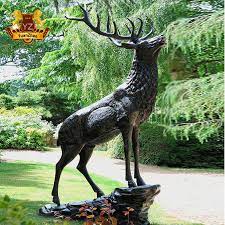 Metal Garden Bronze Animal Statue Large