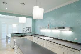 Turquoise Glass Tile Backsplash