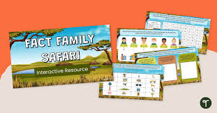 Fact Family Safari Multiplication And