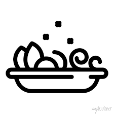 Food Plate Icon Outline Food Plate