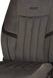 King Velvet Fabric Car Seat Cover Grey