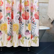 Watercolor Dream White Bath Shower