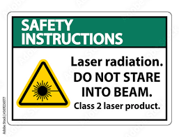 safety instructions laser radiation do
