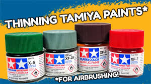 Thinning Tamiya Paints A Mostly