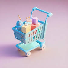 Cute Whimsical Ping Cart Icon