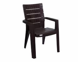 Brown Plastic Chair With Arms Height