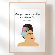 Frida Kahlo Spanish Quote Art Print