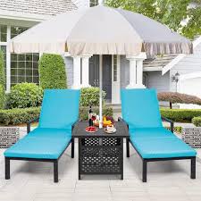 Outdoor Side Table Patio Umbrella Base
