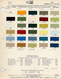 Ford Bronco Paint Charts Ford