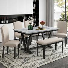 Dining Set With V Shaped Table Legs