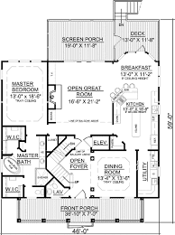 Low Country House Plan With Elevator