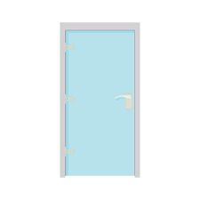 Glass Door Icon In Cartoon Style On A