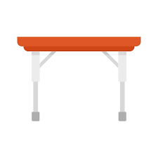 Folding Modern Table Icon Flat