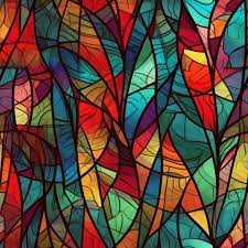 A Colorful Stained Glass Wallpaper That