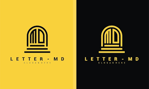 Letter Md Logo Icon Design Template