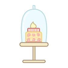 Premium Vector Cake On Tray Under The