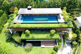 Sky Pool House With Terraced Roof