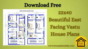 22x40 East Facing Vastu House Plan