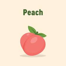 Peach Color Vector Art Icons And