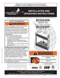 Bcdv42 Continental Fireplaces