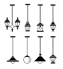 Modern Vintage Ceiling Lamps Set