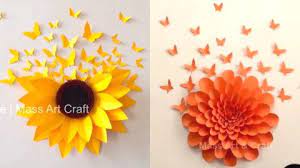 Wall Decor Ideas With Paper Flowers