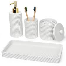 Dracelo 4 Piece Bathroom Accessory Set