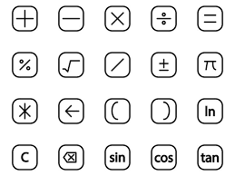 Calculator Symbol Icons Calculator