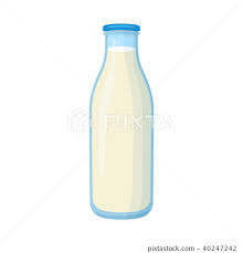 Bottle Of Milk Icon Cartoon Style