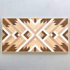 Wood Art Wood Wall Decor Wood Mosaic