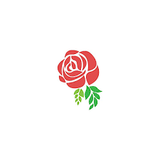 Red Roses Icon Design Ilration