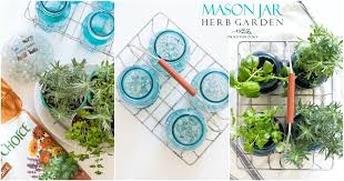 Indoor Mason Jar Herb Garden For The