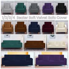 Velvet Spandex Stretch Sofa Covers