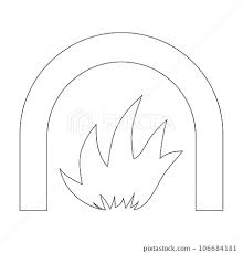 Fireplace Icon Vector Ilration