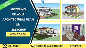 I Will To Create A 3d Plan On Sketchup