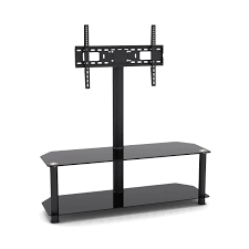 Inland S Proht 2 Shelf Glass Metal Tv Stand With Mount 47 24