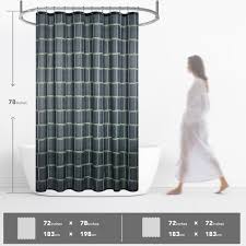 Water Resistant Fabric Shower Curtain