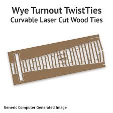 curvable laser cut wood ties for sn2
