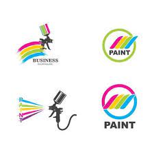 Spray Paint Logo Vector Art Icons And