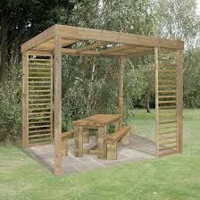 Forest Dining Wooden Garden Pergola Kit