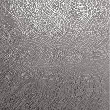 Modern Metallic Silver Swirl Wallpaper