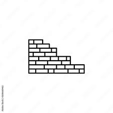 Brick Wall Outline Icon Element Of