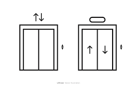 Elevator Lift Icon Design Vector