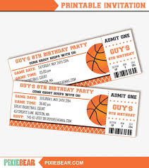 Basketball Party Invitation Basketball