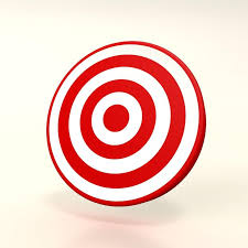 Photo Bullseye On White Background