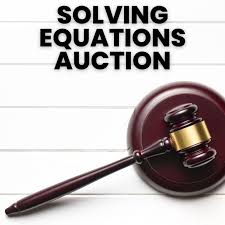 Solving Equations Auction Review Game