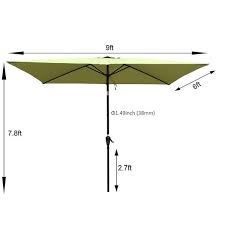 Polyester Outdoor Patio Umbrella