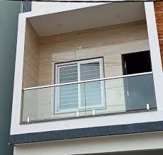 Stainless Steel Balcony Glass Railing