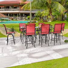 11 Piece Square Metal Outdoor Dining Set