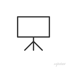 Whiteboard Icon Isolated On White